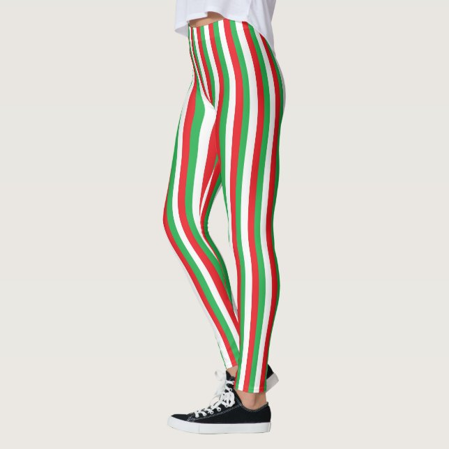 Legging Faixas de Natal (Esquerda)