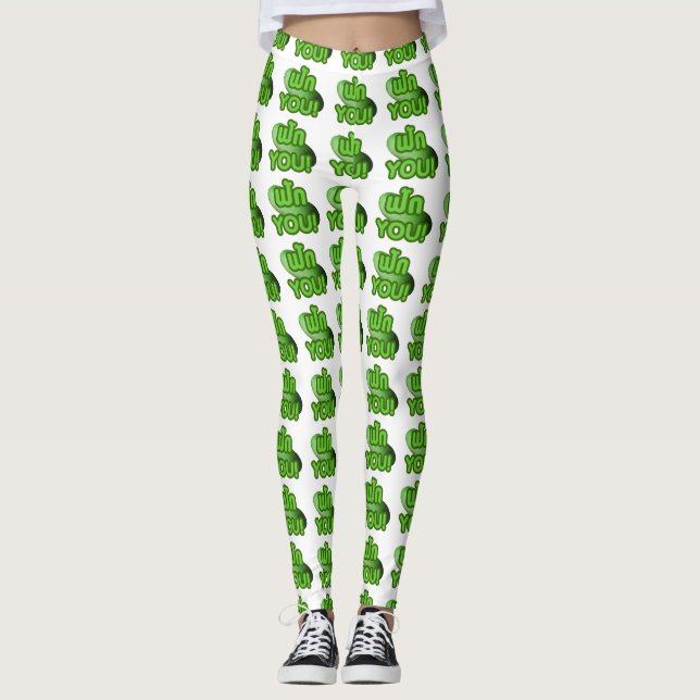 Legging FALA COM VOCÊ! ... Cinza Verde (Melão de inverno) (Frente)
