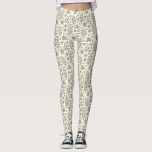 Legging Fallen deixa o padrão verde em Creme