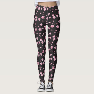 Legging Falling Sakura Blossoms