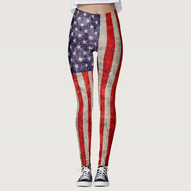 Legging Falln Antique Bandeira Americana (Frente)