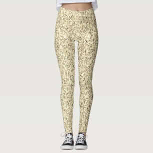 Legging Falso brilho de luz Dourado brilha