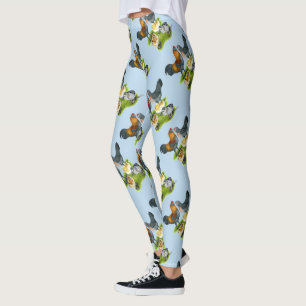 Legging Família da galinha de Ameraucana