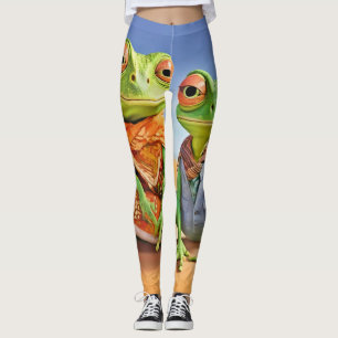 Legging Família Lizard Trabalho de arte