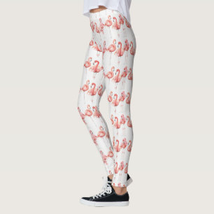 Legging Família tropical de dos flamingos