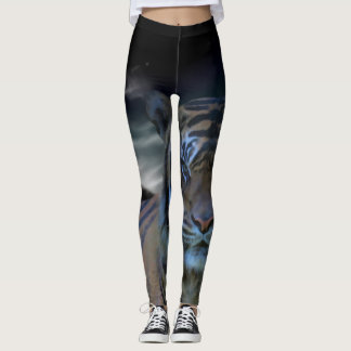 Legging Fantasia animal da aguarela do impressão do tigre