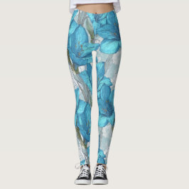 Legging Fantasia Colorida de Amaryllis em Levantamento de