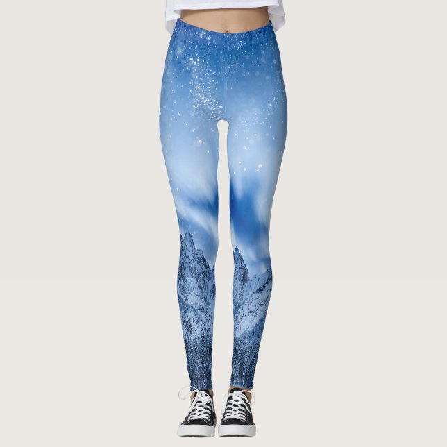Legging Fantasia no lago da montanha (Frente)