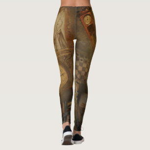 Legging Fantasia Vintage Alice no País das Maravilhas