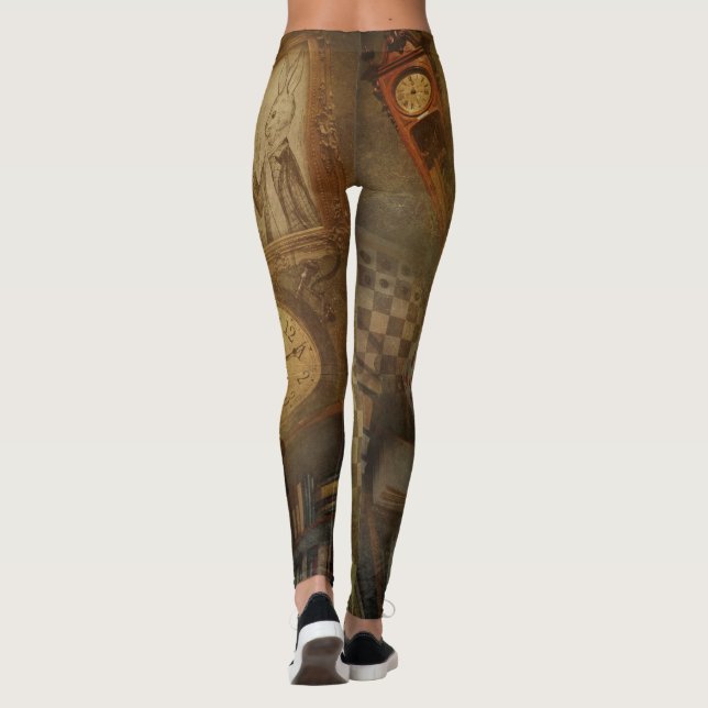 Legging Fantasia Vintage Alice no País das Maravilhas (Verso)