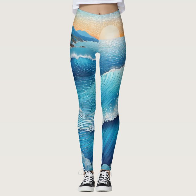 Legging Fantasia Waters Seascape (Frente)