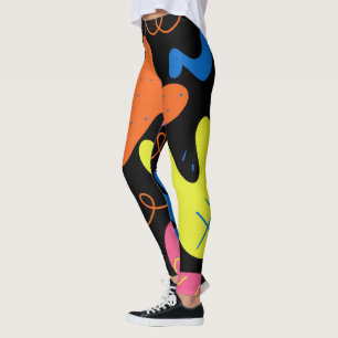 Legging Fantasias de Slime Gotejante dos Anos 80 para Hall