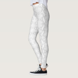 Legging Fantasma Branco Python Snakeskin