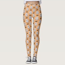 Legging Fantasma Confuso Diz "Oob?" Desenho Animado Divert