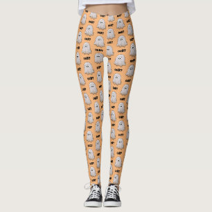 Legging Fantasma Confuso Diz "Oob?" Desenho Animado Divert