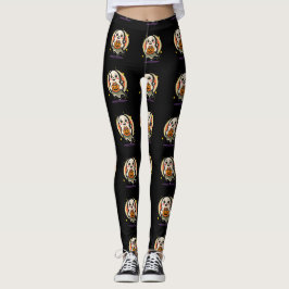Legging Fantasma Fofo Segurando Balde de Doces de Abóbora
