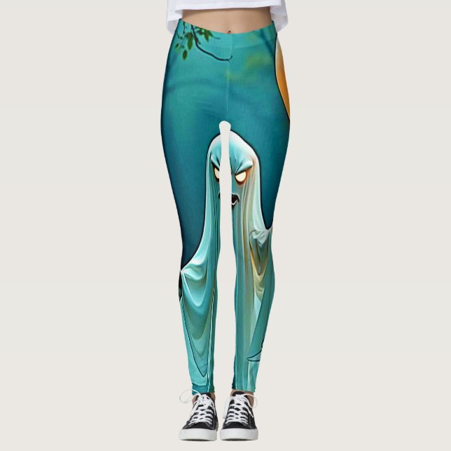 Legging Fantasma Spooky com Eerie Balloon (Frente)