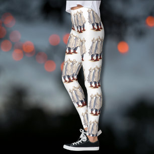Legging Fantasmas Assustadores de Cowboy no Halloween
