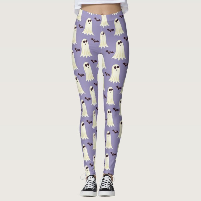 Legging Fantasmas e Bats (Frente)