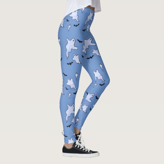 Legging Fantasmas e Bats Halloween (Direita)