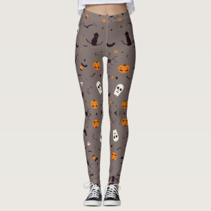 Legging Fantasmas e Pumpkin do Dia das Bruxas Bonitos e Lo