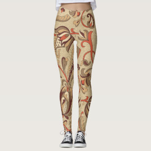 Legging Fantástico Floral: Um Padrão Sem Olhos Sonhador.