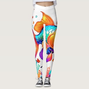 Legging Fantasy Fish Scene Design