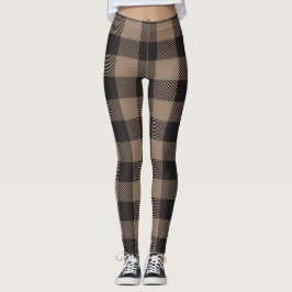 Legging Farmhouse da Xadrez de Buffalo, de Gingham Black B