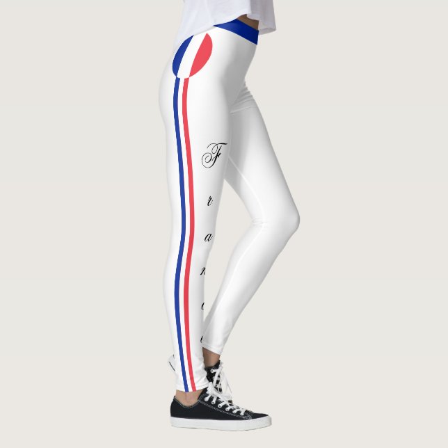 Legging Fãs de viagem/esporte da Bandeira francesa (Direita)
