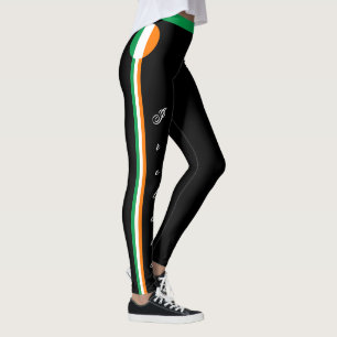 Legging Fãs de viagem/esporte de bandeira irlandesa