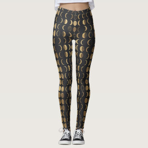 Legging Fases da Lua Dourada – Alquimia Celestial 