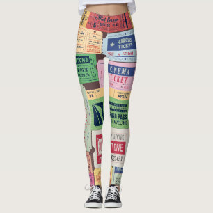 Legging Fashion de ingressos únicos e legal para design An