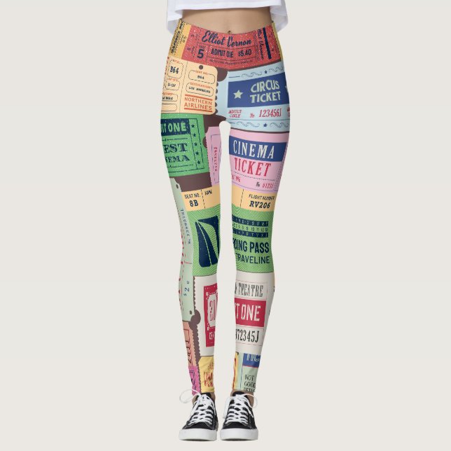 Legging Fashion de ingressos únicos e legal para design An (Frente)