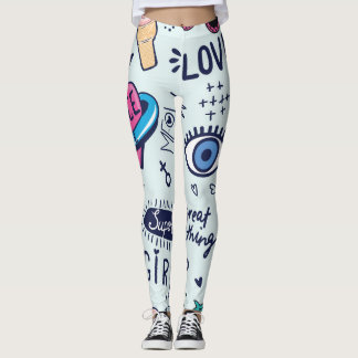 Legging Fashion Patch: Pop Art Stickers.