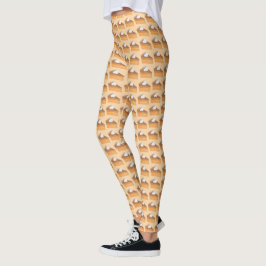 Legging Fatia de Batata Doce Fatia de Natal South Baking