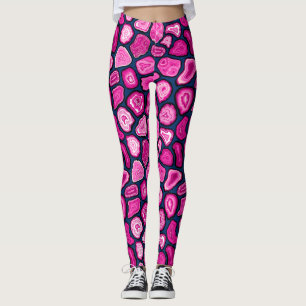 Legging Fatias de agata rosa