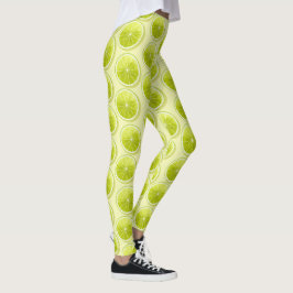 Legging Fatias de limão em amarelo claro