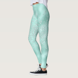 Legging Faux Glitter Pastel Sparkle Elegante Chic brilhant
