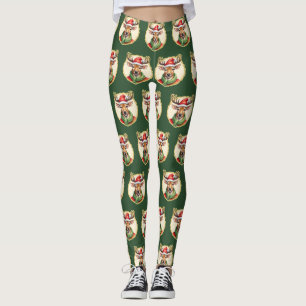 Legging Favoritos Engraçados de Natal Animal - Veado 2