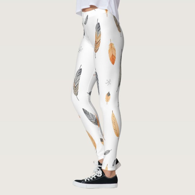 Legging Feathers Luxury Trendy Boho Collection (Esquerda)