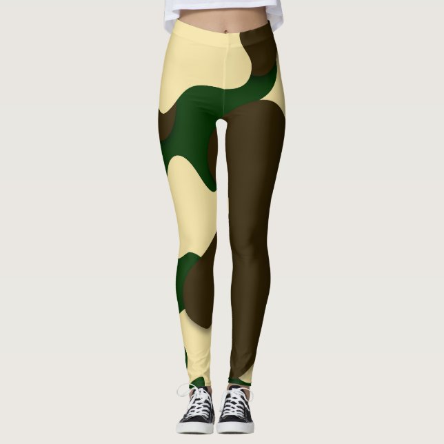 Legging Feijão Profundo Buttermilk (Frente)