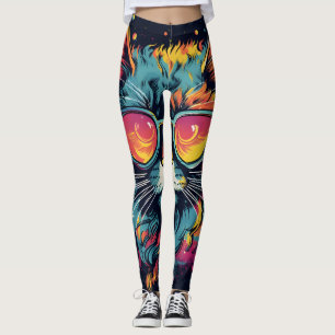 Legging Felino Chic do Geek Retro