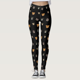 Legging Feliz Cabeça de Gato - Padrão