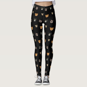Legging Feliz Cabeça de Gato - Padrão