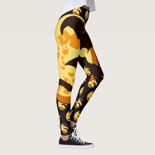 Legging Feliz Dia das Bruxas Spooky Bat (Direita)