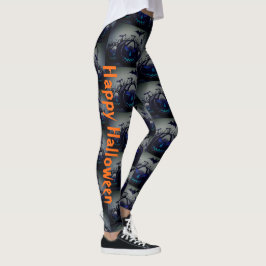 Legging Feliz Halloween Pumpkin Jack O Lanterna