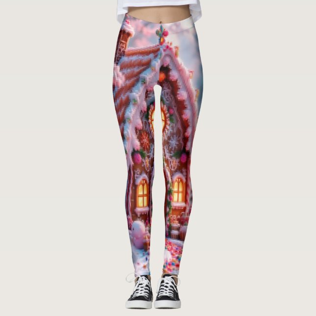 Legging Feliz inverno com Natal  (Frente)