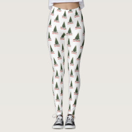Legging Feliz Natal. Árvore (design 1) com presentes