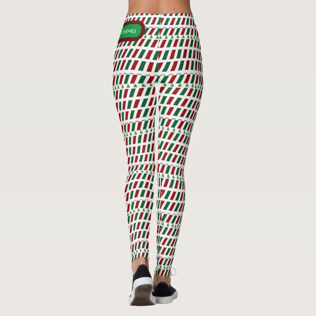 Legging Feliz Natal Elegante e moderno personalização (Verso)