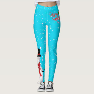 Legging Feliz Natal Frosty Snowman Starry on (Seu Coronel)